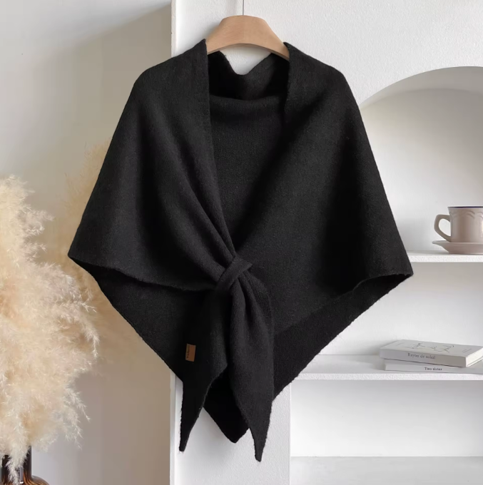 Châle triangulaire uni pour femme – photo 1
