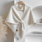 Châle triangulaire uni pour femme – photo 6
