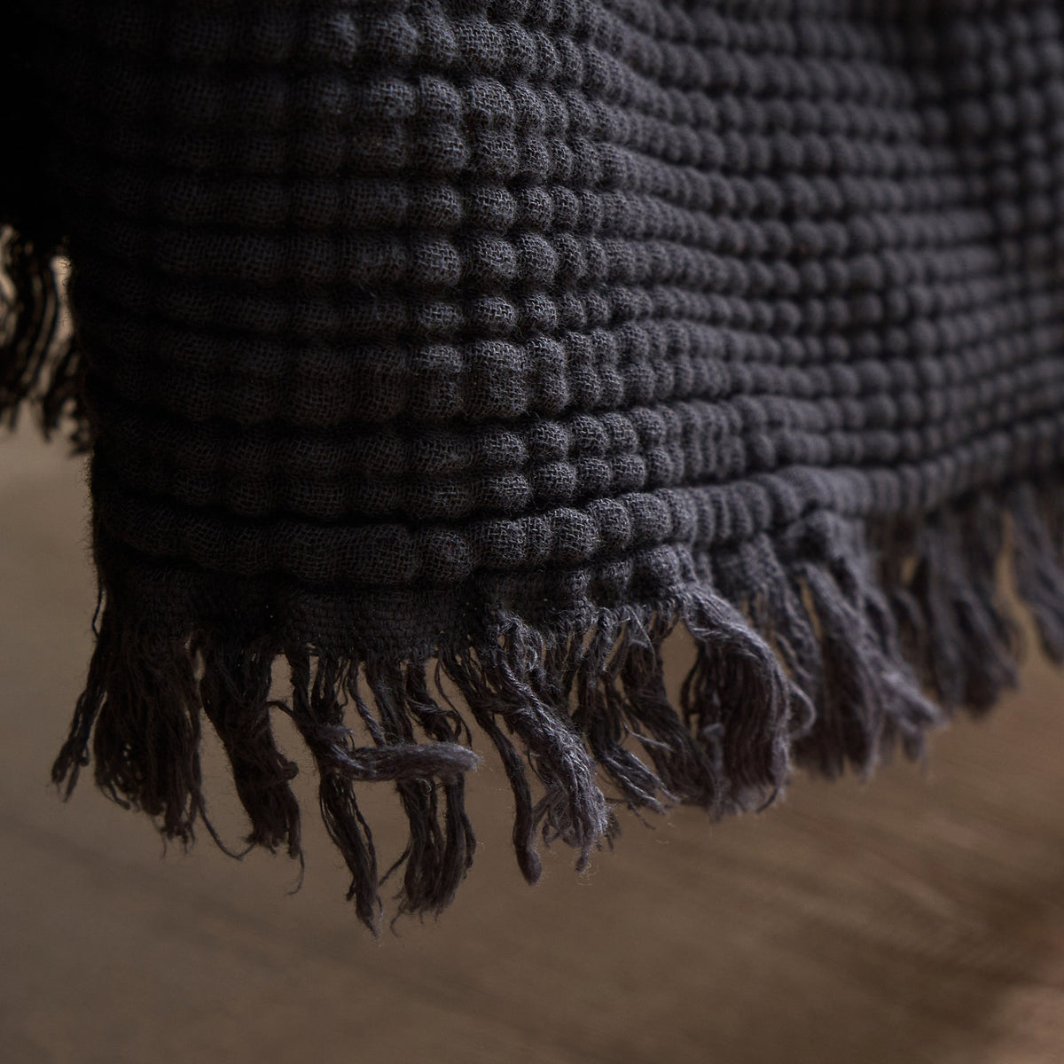 Plaid en coton quatre épaisseurs à franges – photo 8